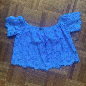 Express lace crop top